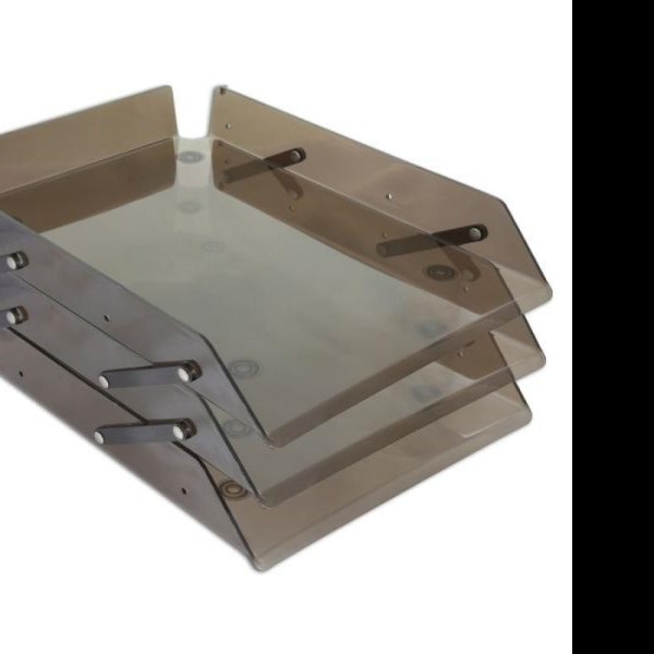 CHAROLA ACRIL. 3 NIV. OFI. LEGAL HUMO MAE M24512451 C.4